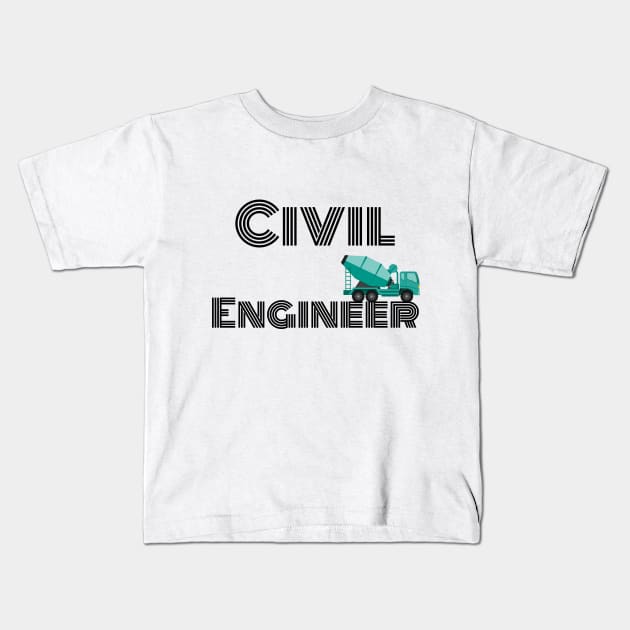 Civil Engineer Kids T-Shirt by maro_00